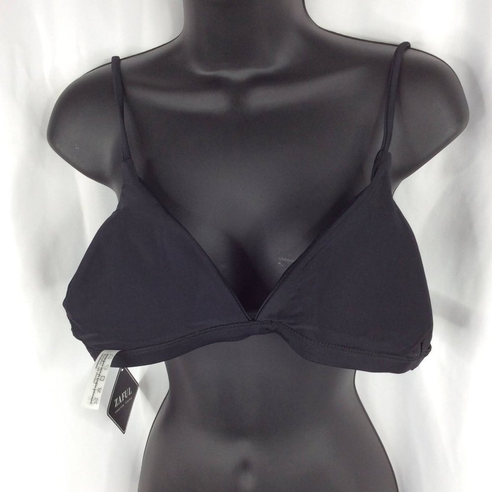 NWT Zaful Bikini Top Womens Medium‎ Triangle Adjustable Straps Padded - Picture 3 of 4